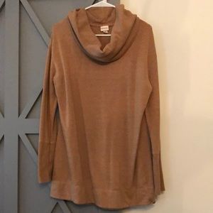 Cowl neck tunic sweatshirt